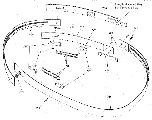 Bumper band diagram and parts list