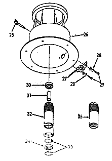 Transmission diagram and parts list